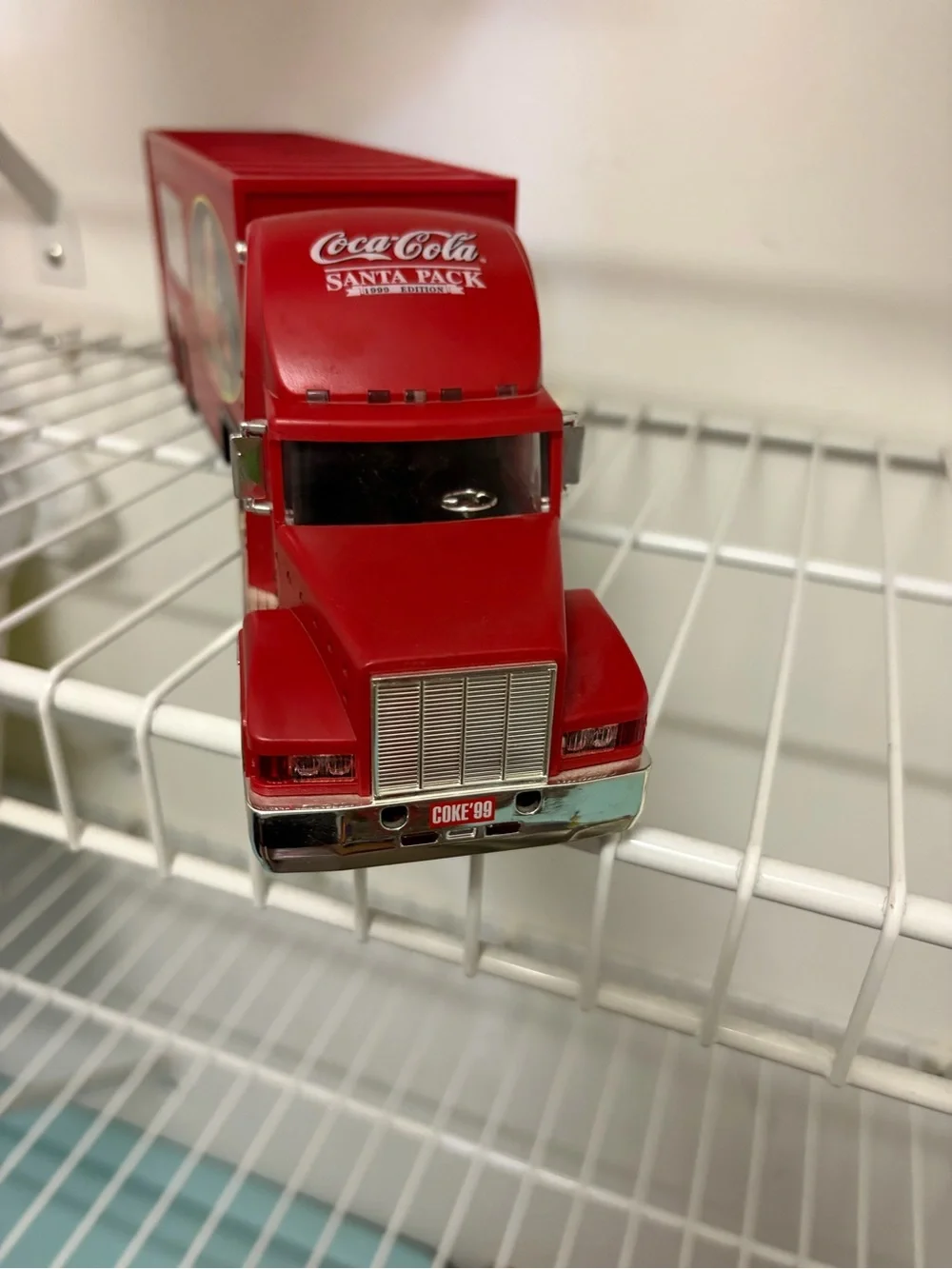 Coca Cola bright red